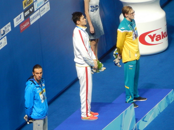 מאק הורטון וסון יאנג על הפודיום | צילום: Oleg Bkhambri, Wikimedia