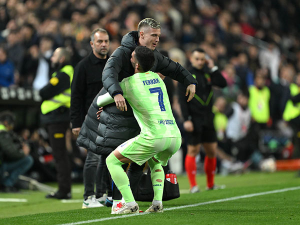 פראן טורס חגג עם שלושער (Getty)