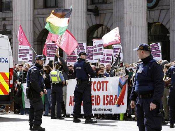 מחאות אנטי ישראליות בדבלין (GETTY)