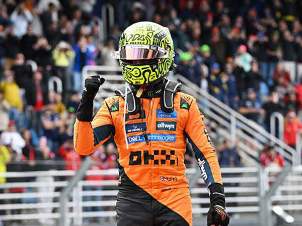 שייט ללא בעיות. לנדו נוריס (GETTY)