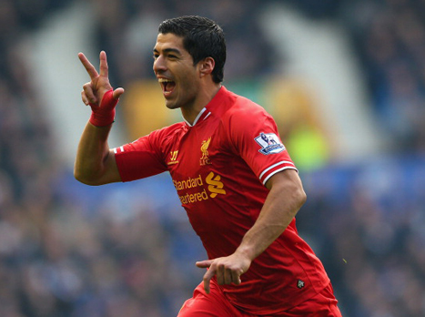 סוארס חוגג שער ענק (gettyimages)