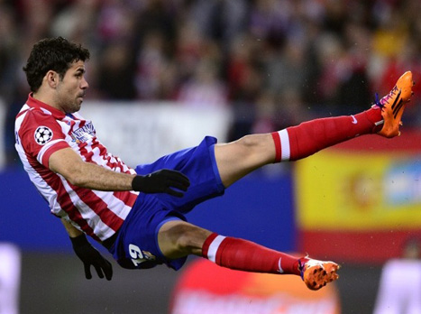 קוסטה לא חיכה הרבה וסיפק ביצוע מרהיב (GETTYIMAGES)