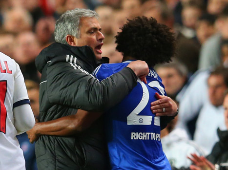 דהר על הקו כמו קיצוני סופה. מוריניו (gettyimages)