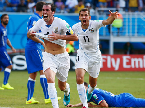 אורוגוואי תסתדר בלעדיו? אולי גודין יכבוש גם מול קולומביה (gettyimages)