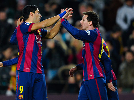 מסי וסוארס, יכולים על באיירן? (GETTYIMAGES)