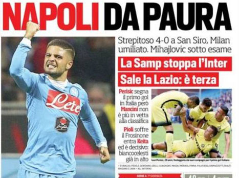 "נאפולי מפחידה" (שער קוריירה דלו ספורט)