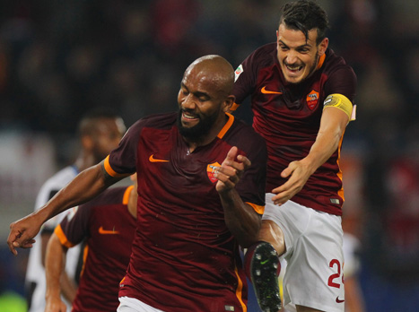 שחקני רומא, טיפסו לפסגה (gettyimages)