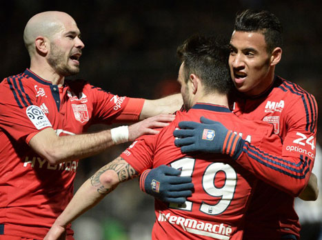 גם ליון חגגה (AFP)