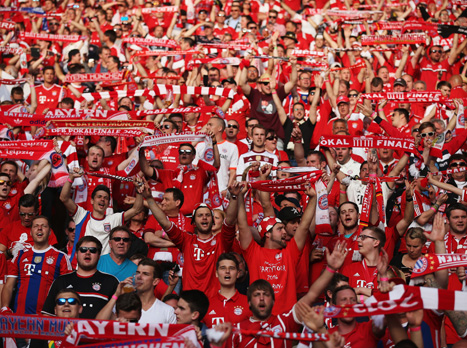 החלק האדום באצטדיון (Getty)