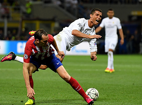 רונאלדו נפצע אך המשיך לשחק (getttyimages)