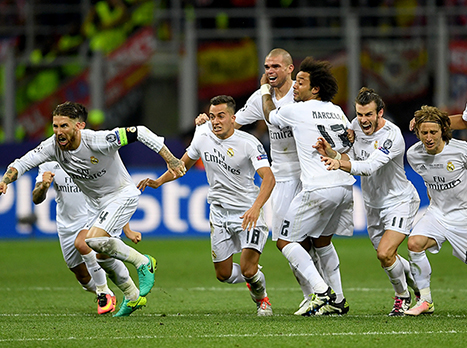 שחקני ריאל מדריד חגגו בטירוף (gettyimages)