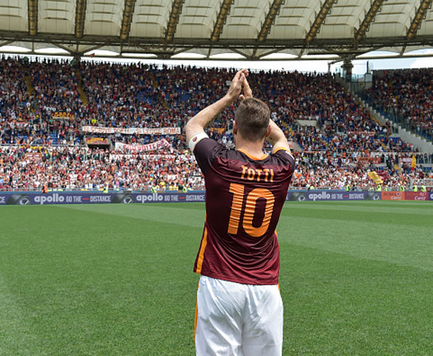 מצפה לו פרידה מרגשת באולימפיקו. טוטי (Getty)