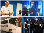 צפו: האוטובוס של ליון הותקף, המאמן נפצע