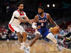 ללא אמביד, פילדלפיה ניצחה 131:153 את וושינגטון