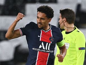 זה נפתח טוב לפ.ס.ז' עם הנגיחה לרשת של מרקיניוס (getty)