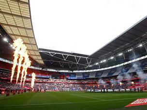 אחרי שנה של קורונה, האווירה בוומבלי היתה מדהימה (Getty)