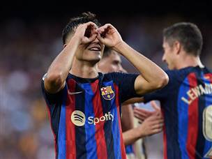 גאבי הכפיל את היתרון על סף ההפסקה (GETTY)