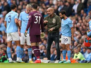 פפ גווארדיולה. הלחץ על ארסנל (getty)