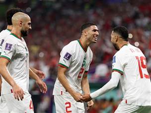 לראשונה מ-1986, מרוקו בשמינית גמר המונדיאל (GETTY)