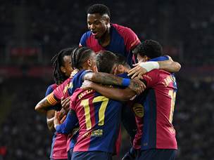 לפני באיירן והקלאסיקו, ברצלונה נראית מוכנה מתמיד (Alex Caparros/Getty Images)