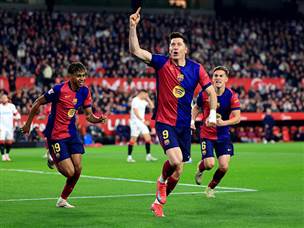 לבנדובסקי כבש ראשון (Getty)