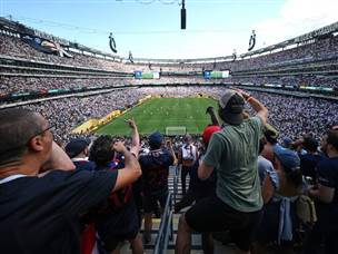 האווירה במטלייף היתה פנטסטית. קיבלנו הצצה לגמר הגדול (GETTY)