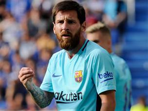 מסי, על אף שהחמיץ פנדל, סיים עם צמד נהדר (getty)