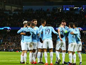 בדרכם לקוואדרופל? שחקני סיטי (Getty Images)