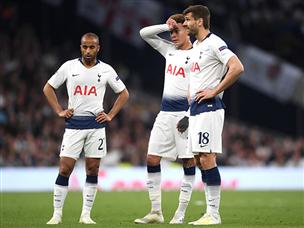 שחקני טוטנהאם. בעיטה אחת בלבד למסגרת (Getty)