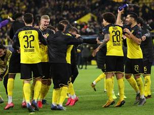 דורטמונד חגגה בסיום (getty)