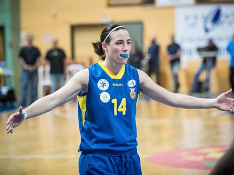 שי דורון מאושרת בסיום (צילום: עודד קרני, באדיבות מנהלת ליגת העל לנשים)