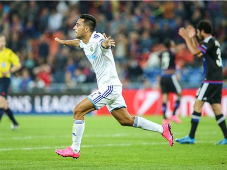 "מכונת שערים". זהבי במדי מכבי ת"א (GETTYIMAGES)