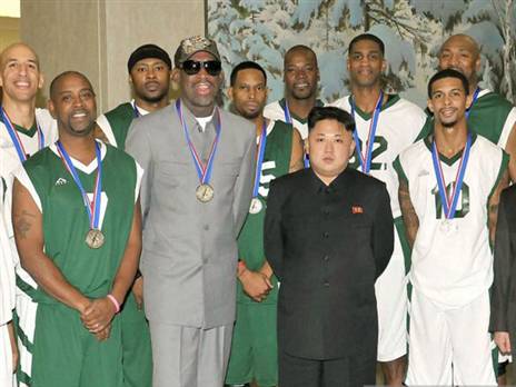 כמו איזה שני משוגעים. רודמן וג'ונג און (GETTY)