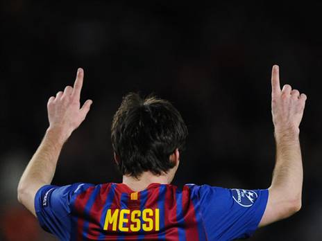 מסי היה הראשון שעשה זאת בליגת האלופות (GETTY)