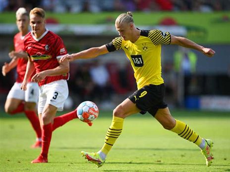 ארלינג הולאנד. לא הצליח לסייע לחבריו הערב (GETTY)