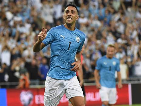 ערן זהבי חוגג מול אוסטריה. יעשה זאת שוב בנובמבר? (אלן שיבר)