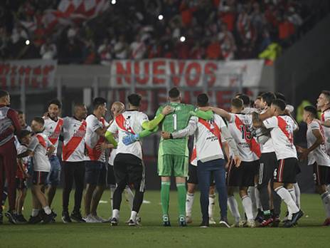 שחקני ריבר. השלימו את המשימה שלושה מחזורים לפני סיום העונה (GETTY)