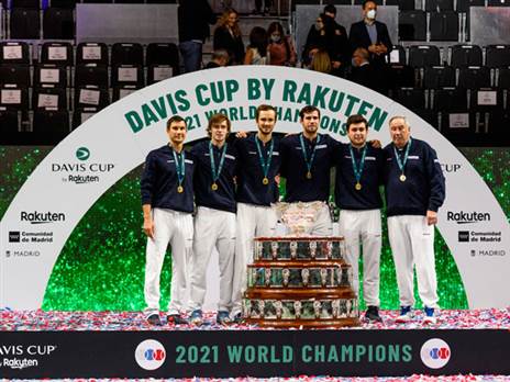 שחקני נבחרת הדייויס של רוסיה. וורלד קלאס (Getty)