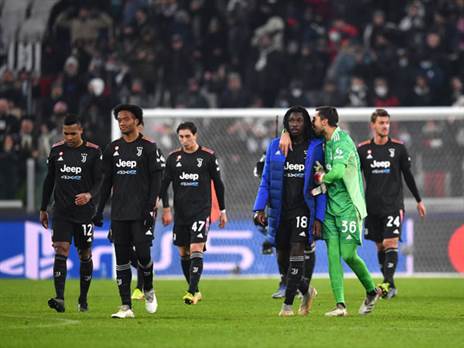 שחקני יובנטוס מרוצים. עולים לשמינית מהפסגה (Getty)