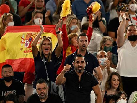 הקהל בגמר. אוהדי נדאל מורגשים (Getty)