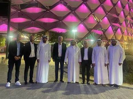 המשלחת של מכבי חיפה באיחוד האמירויות (האינסטגרם של מכבי חיפה)