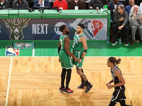 טייטום ובראון. למדו להפיק את המיטב ביחד (Getty)