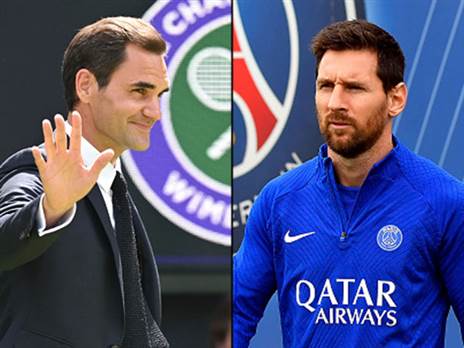 "מאחל לך את כל הטוב". מסי ופדרר (Getty)