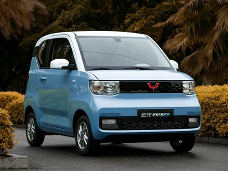 הרכב החשמלי הנמכר ביותר בסין, ה-Wuling Mini EV