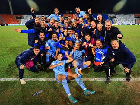 לילה היסטורי לכדורגל הישראלי (GETTY)