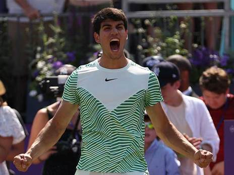 קרלוס אלקראס. יחגוג גם בווימבלדון? (GETTY)