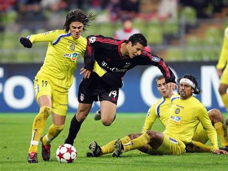 כהן במדי מכבי ת"א. עשה קמפיין מכובד מאוד בליגת האלופות (GETTY)