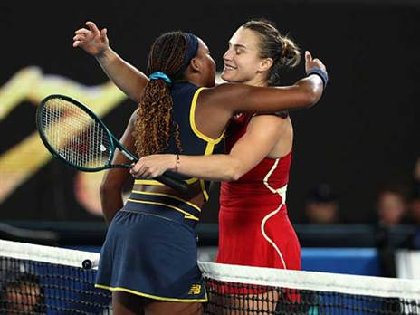 סבלנקה וגוף. חצי גמר נהדר במלבורן (GETTY)