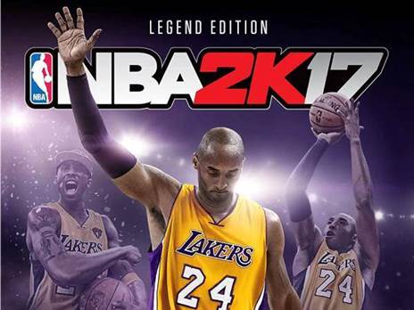 קובי על העטיפה ב-2017, לקראת עונת הפרישה (NBA2K)