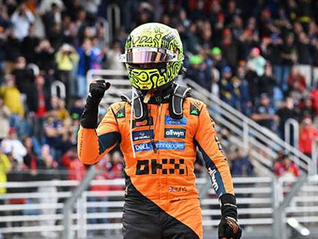 שייט ללא בעיות. לנדו נוריס (GETTY)